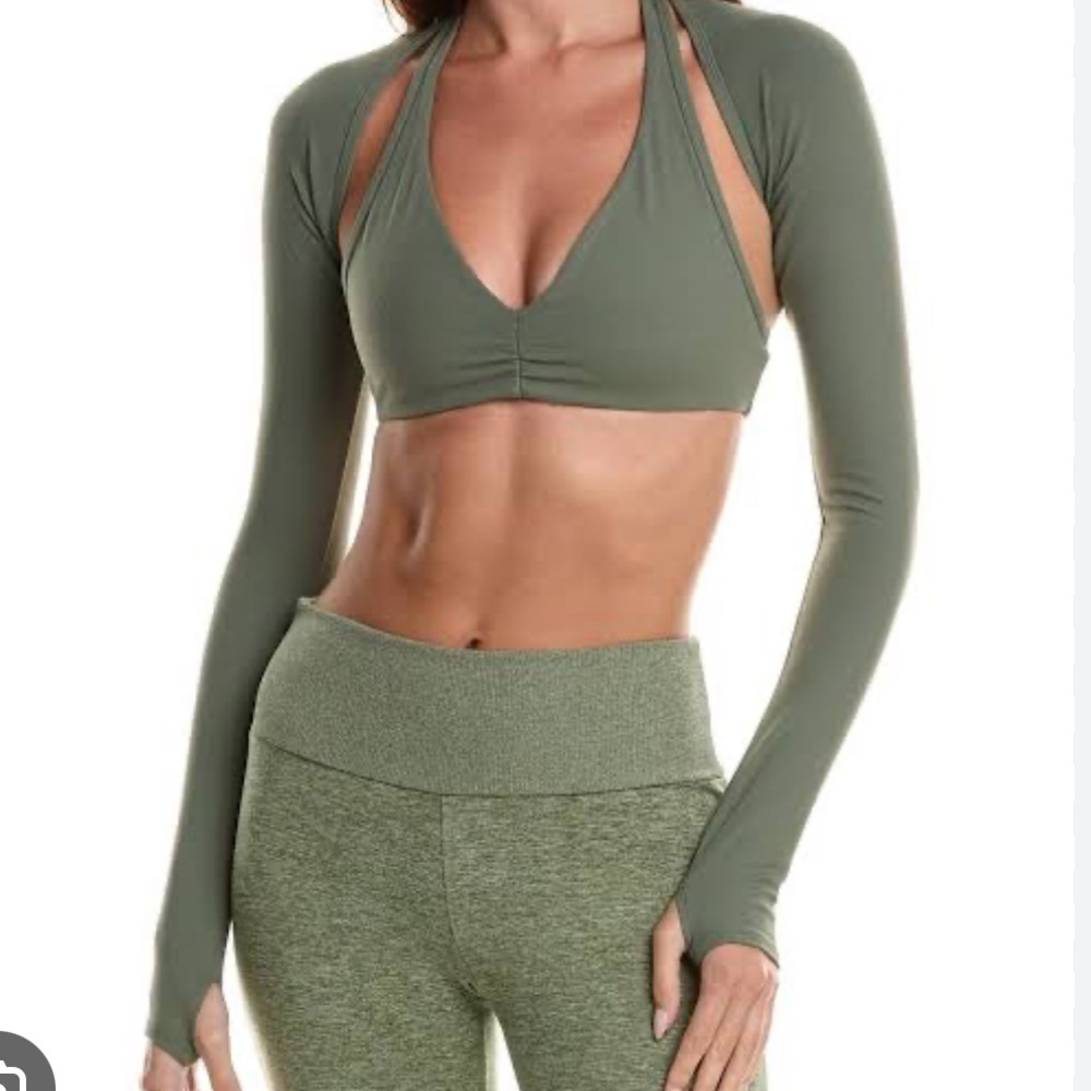 WeWoreWhat Olive Green Dancer Long Sleeve